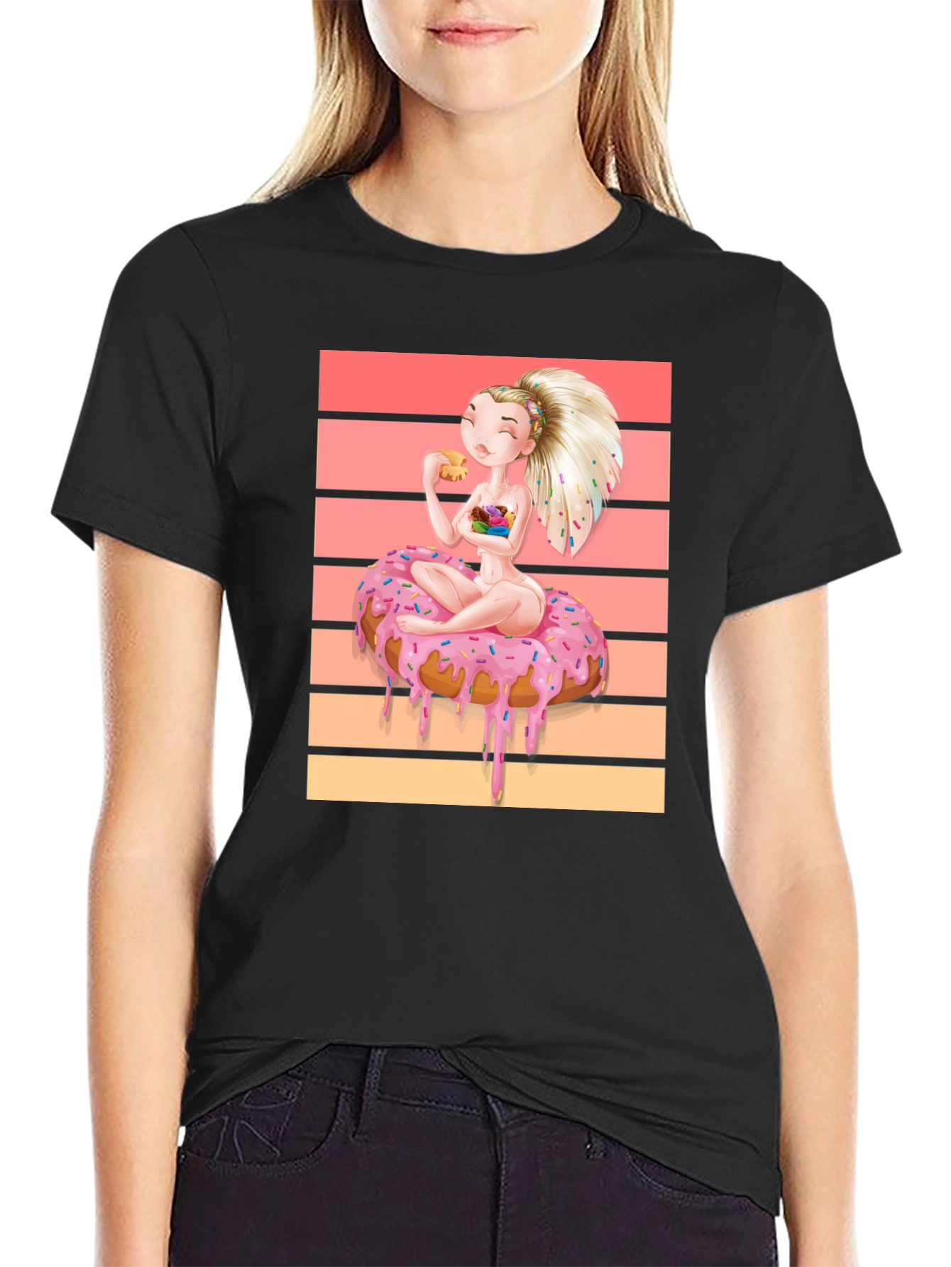 Donut Dream T-Shirt: Sweet Cartoon Tee