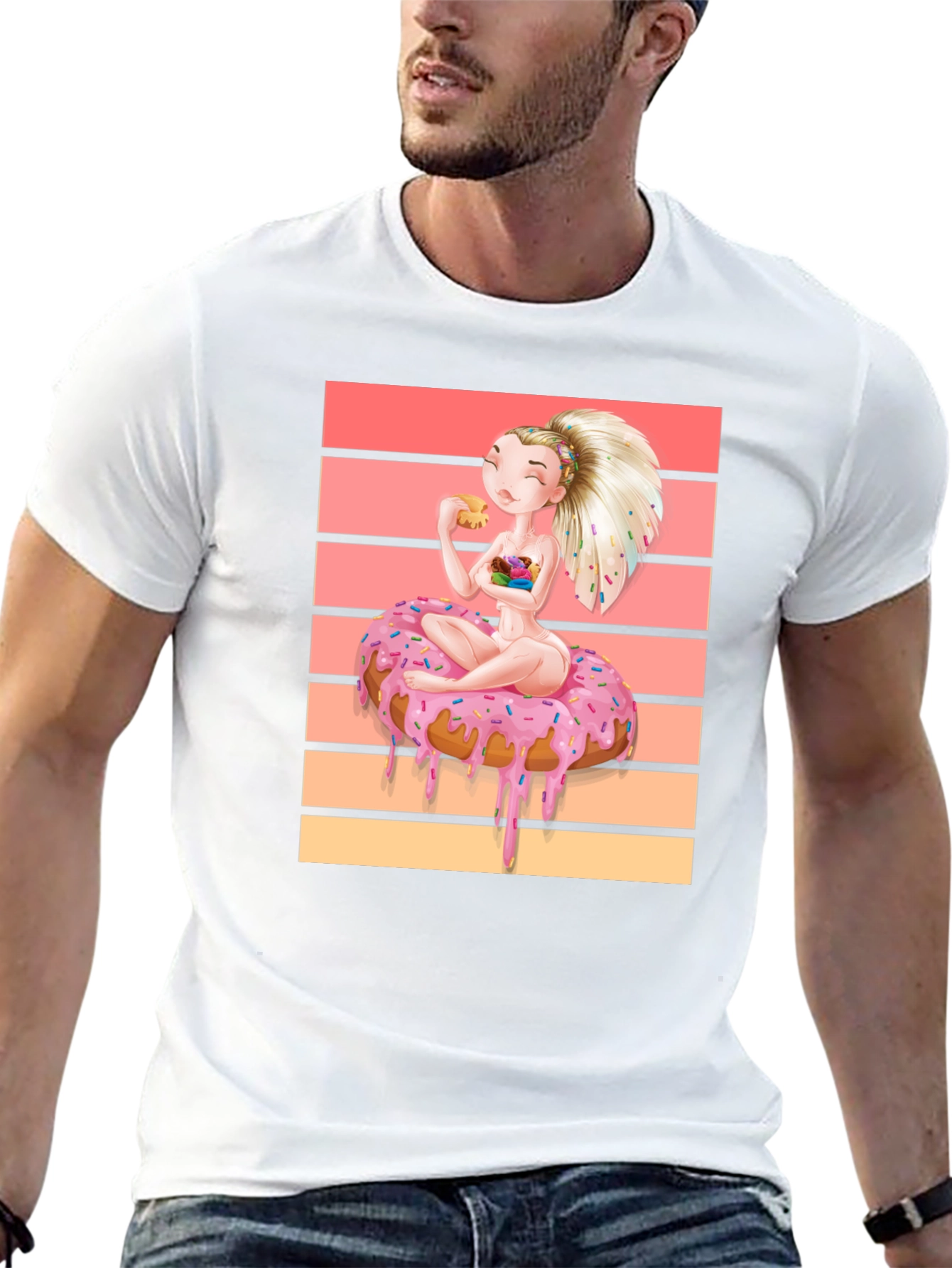 Donut Dream T-Shirt: Sweet Cartoon Tee