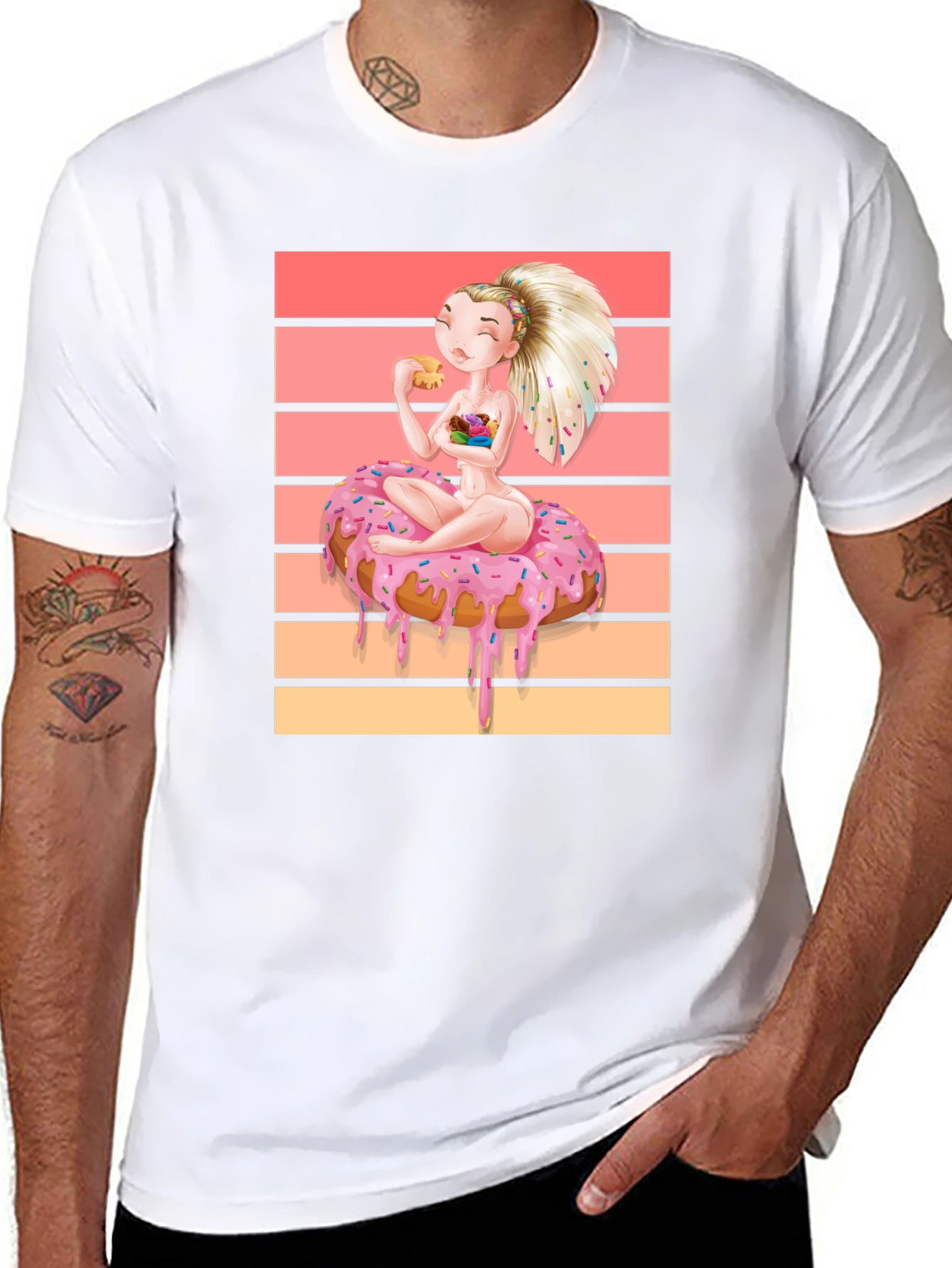 Donut Dream T-Shirt: Sweet Cartoon Tee