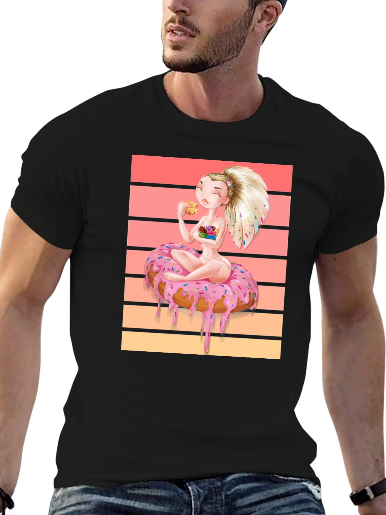 Donut Dream T-Shirt: Sweet Cartoon Tee