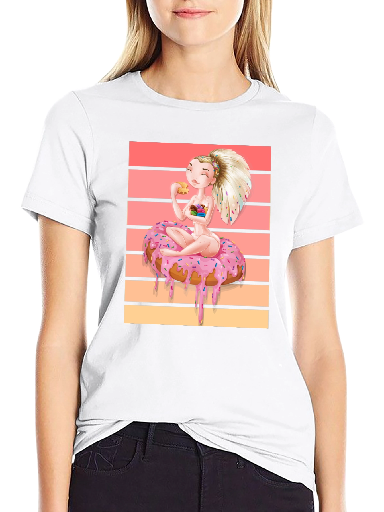 Donut Dream T-Shirt: Sweet Cartoon Tee
