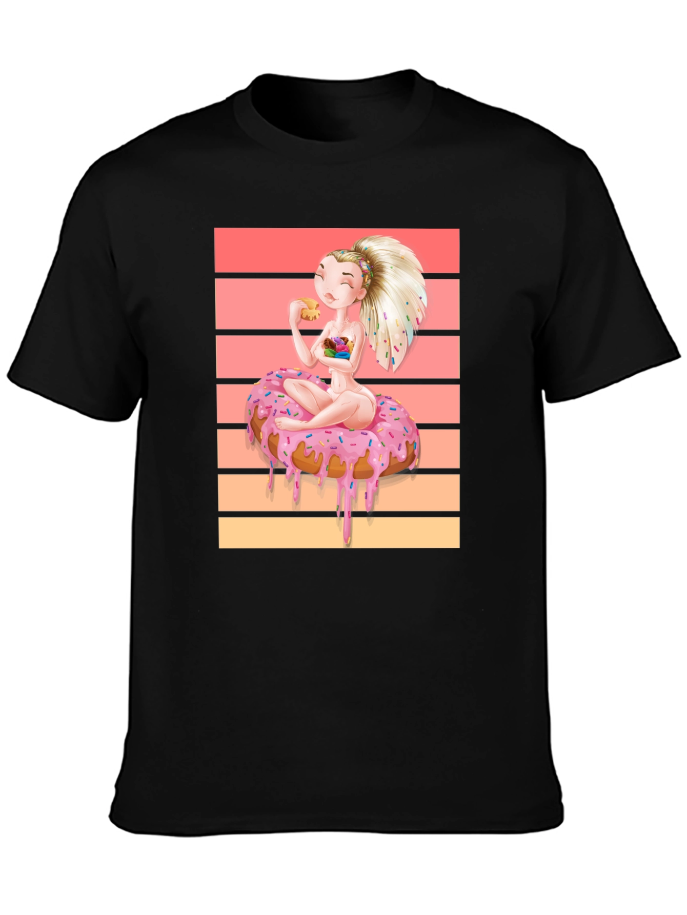 Donut Dream T-Shirt: Sweet Cartoon Tee