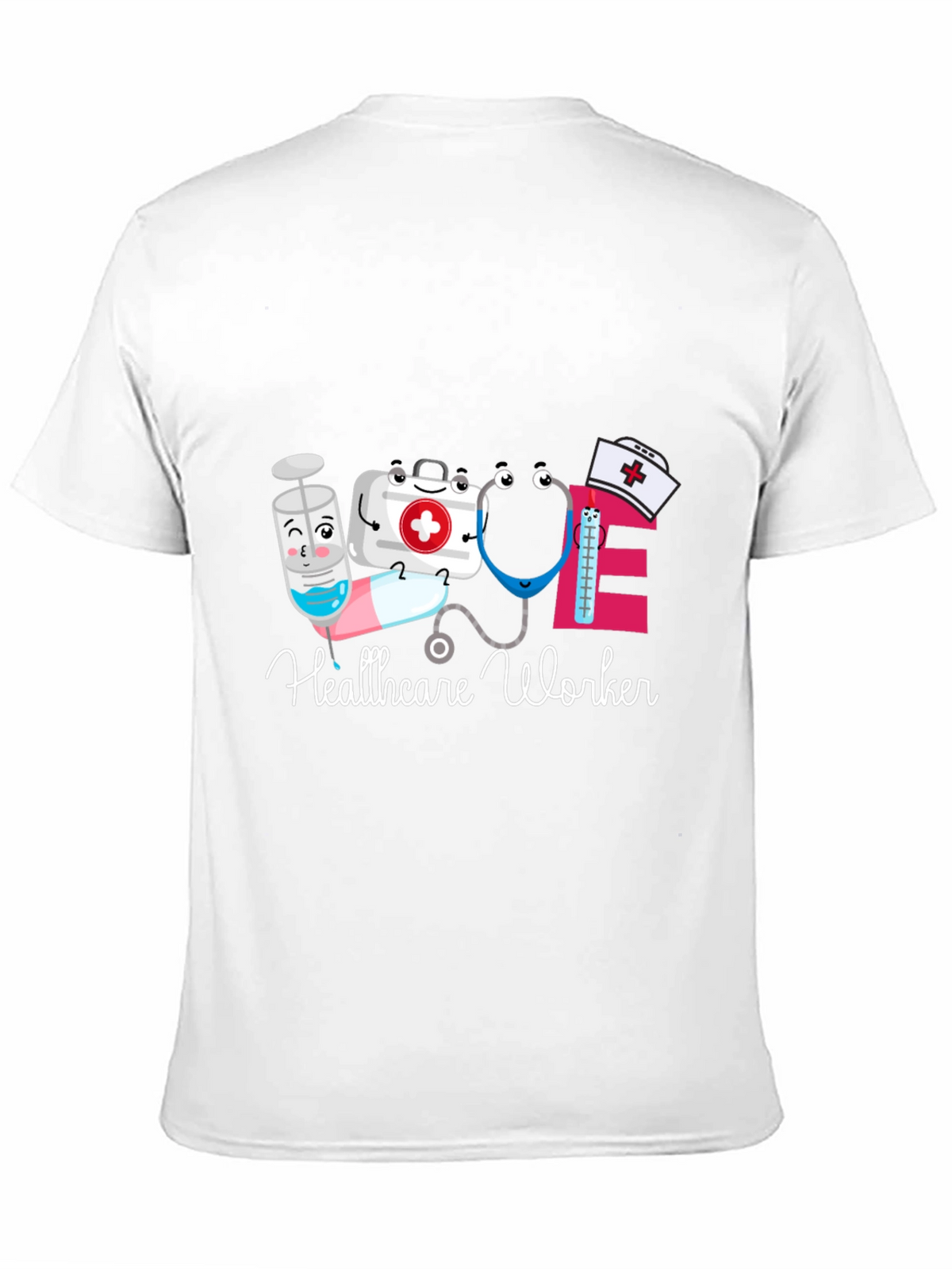 Healthcare Worker Cartoon Graphic T-Shirt