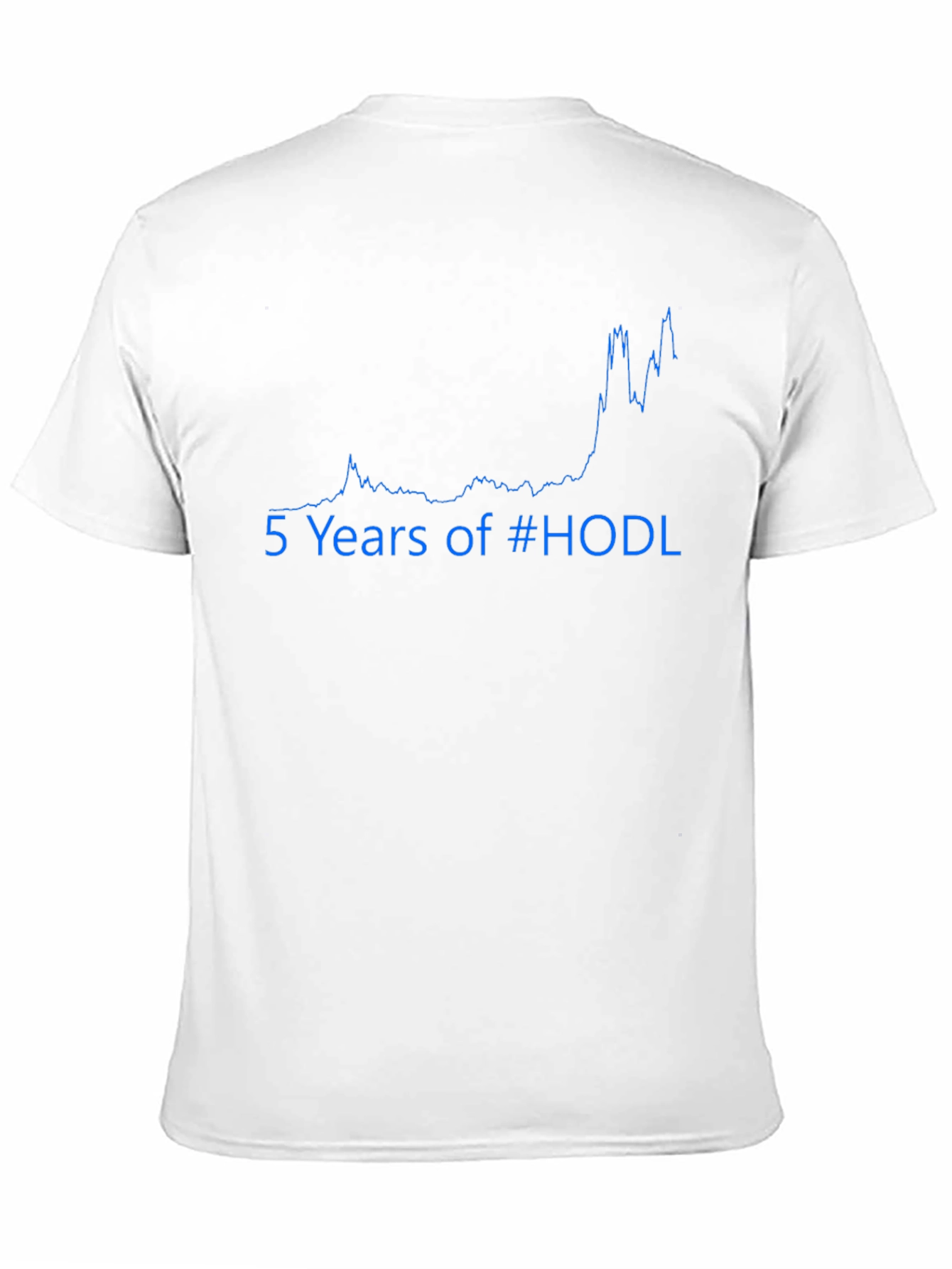 HODL 5 Years Crypto T-Shirt - Bitcoin Graph Design