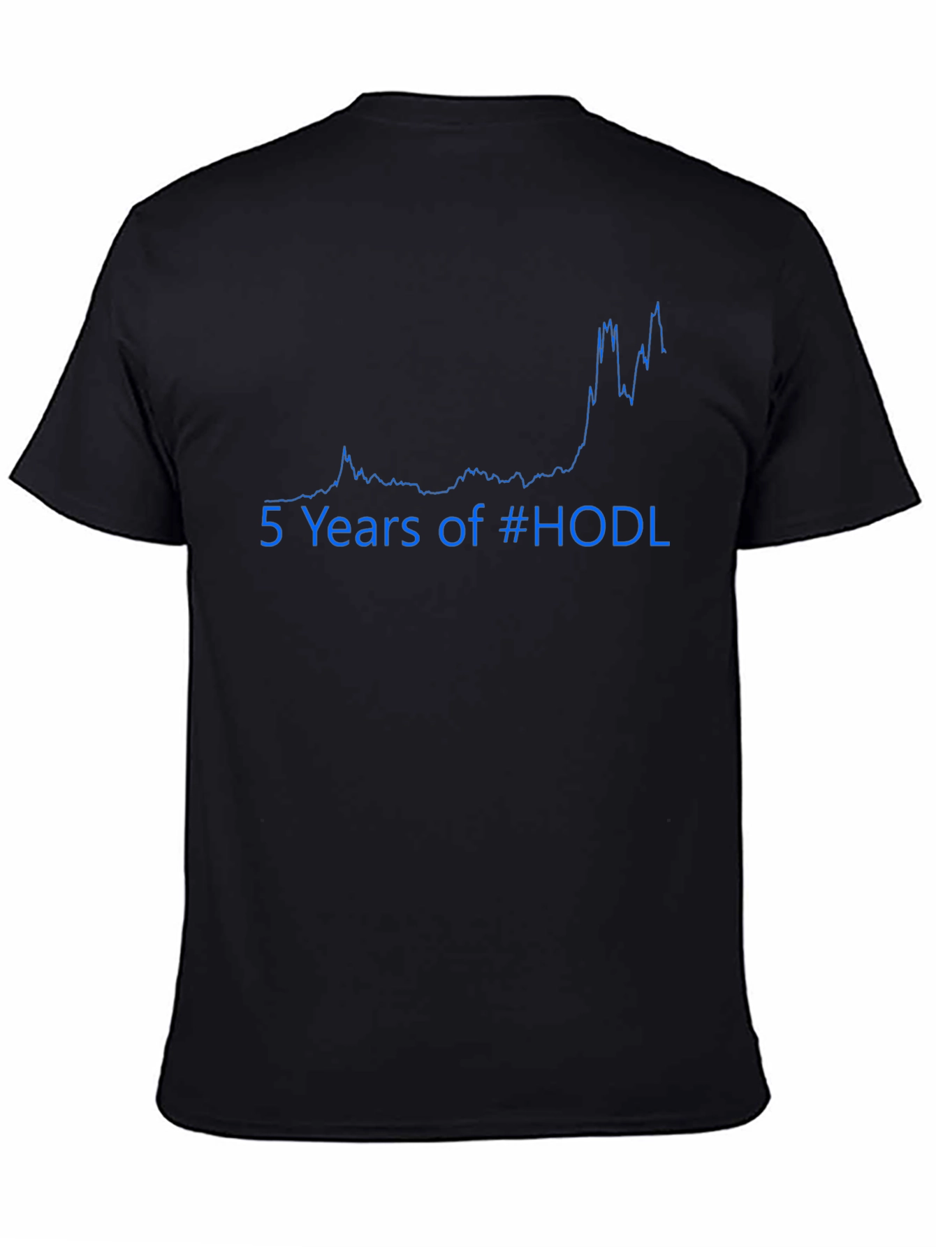 HODL 5 Years Crypto T-Shirt - Bitcoin Graph Design