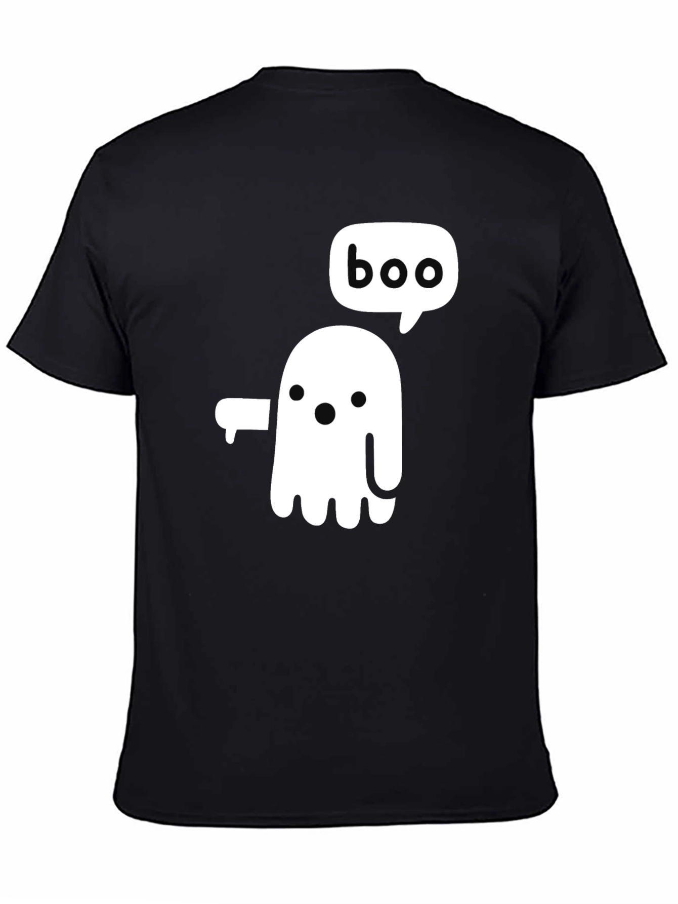 Boo Ghost Graphic Tee - Halloween Fun
