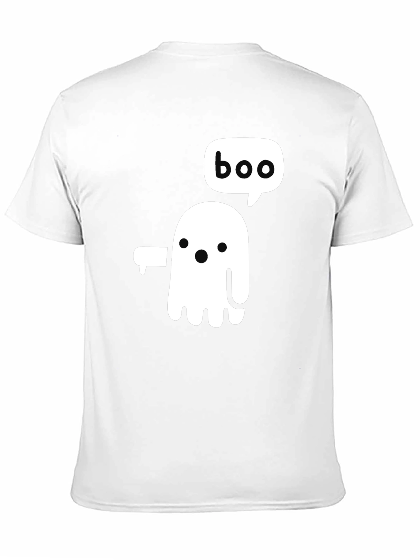 Boo Ghost Graphic Tee - Halloween Fun