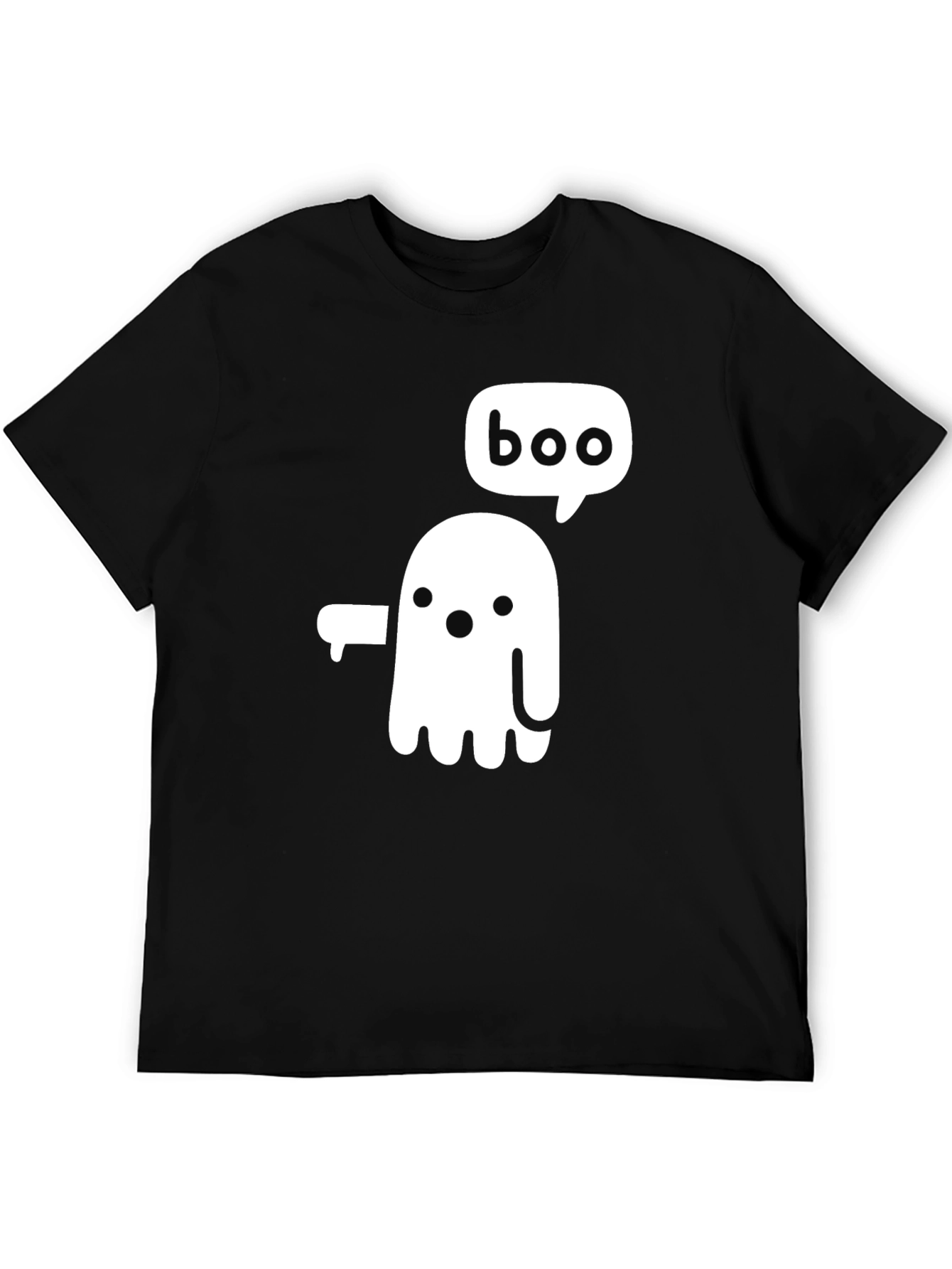 Boo Ghost Graphic Tee - Halloween Fun