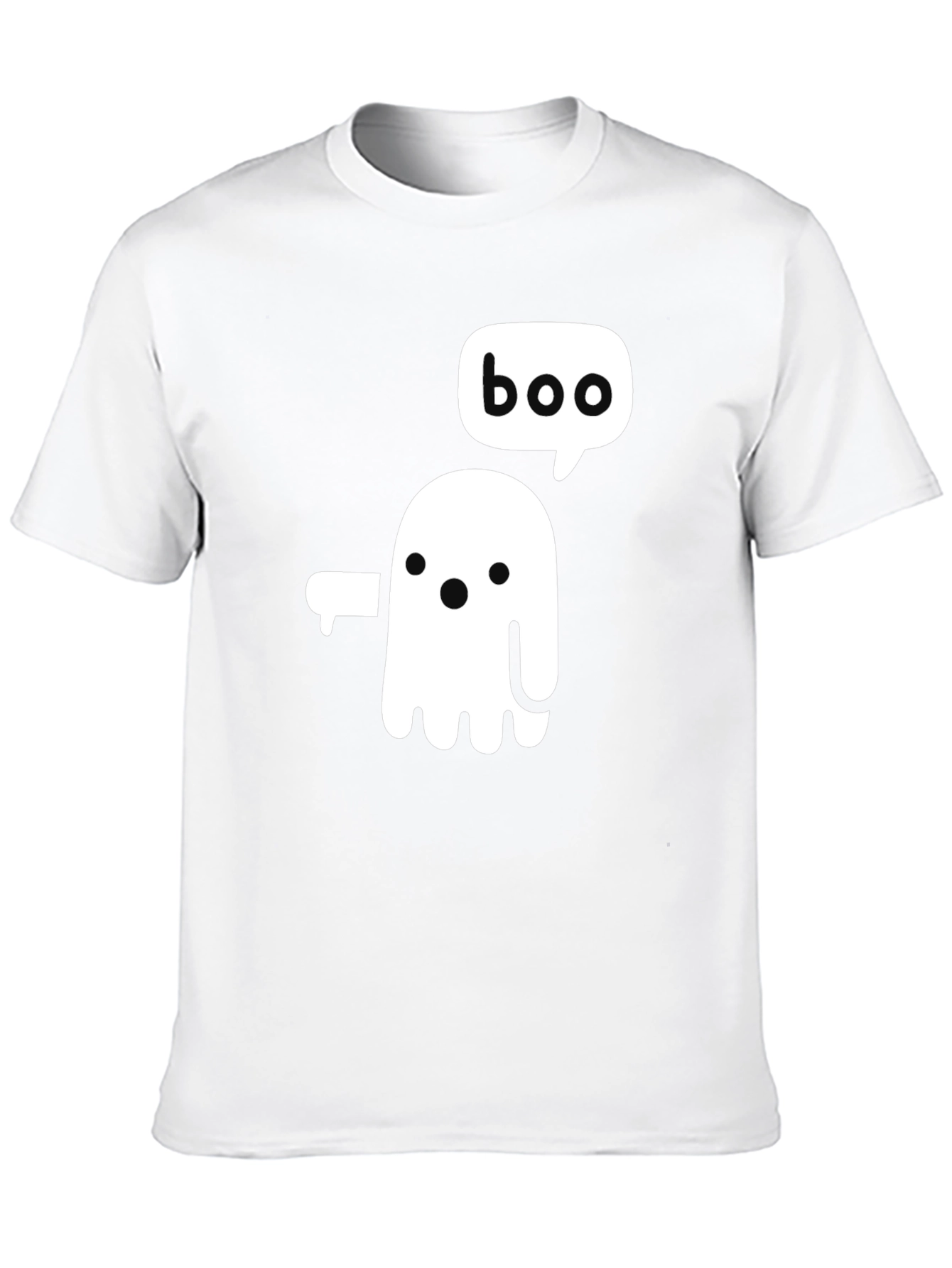 Boo Ghost Graphic Tee - Halloween Fun