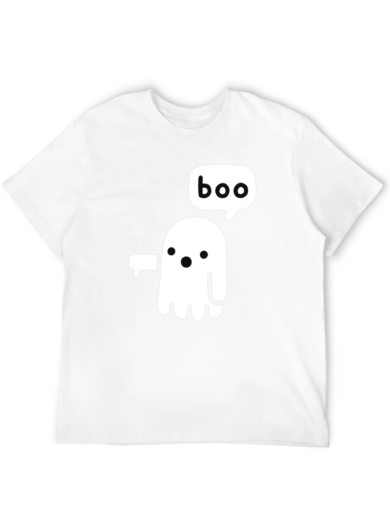 Boo Ghost Graphic Tee - Halloween Fun