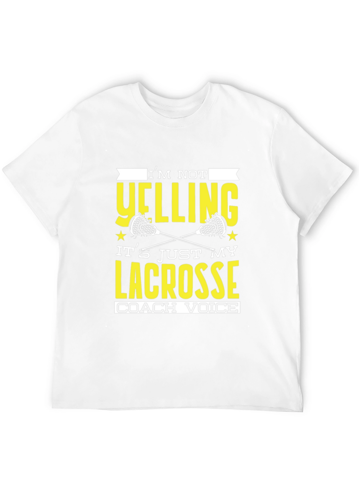 Lacrosse Coach Novelty Graphic T-Shirt