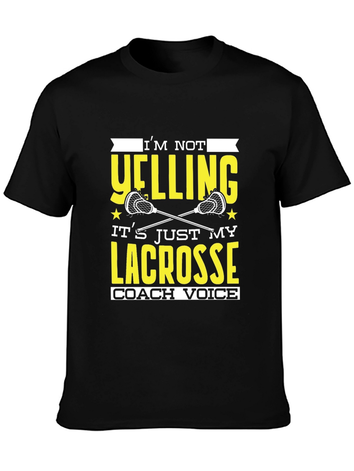 Lacrosse Coach Novelty Graphic T-Shirt