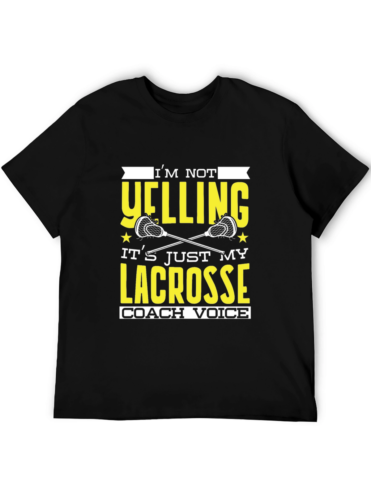 Lacrosse Coach Novelty Graphic T-Shirt