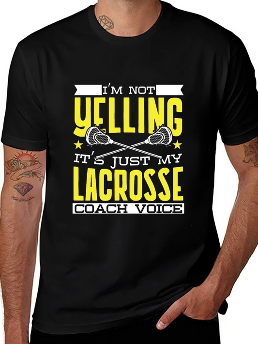 Lacrosse Coach Novelty Graphic T-Shirt