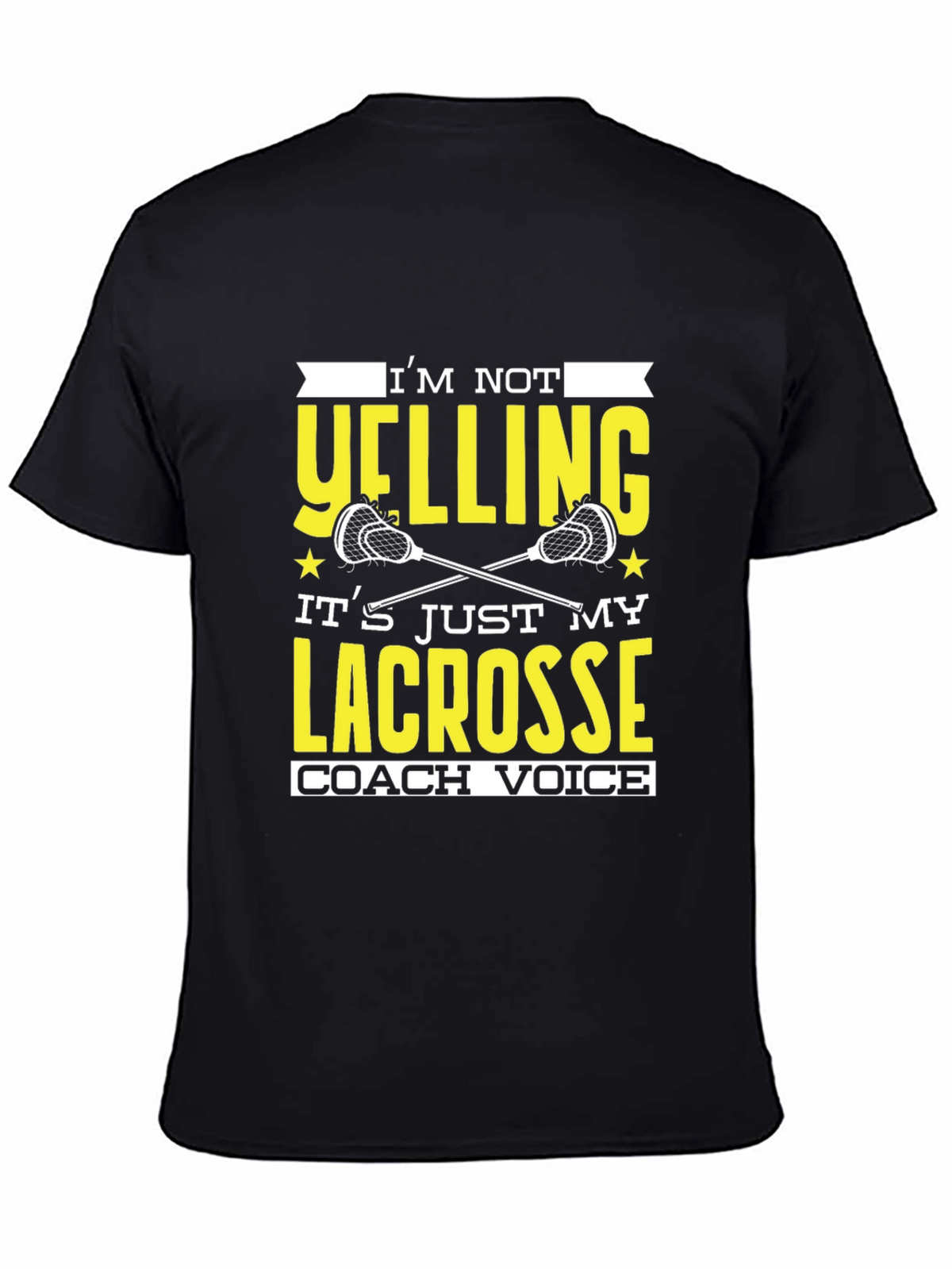 Lacrosse Coach Novelty Graphic T-Shirt
