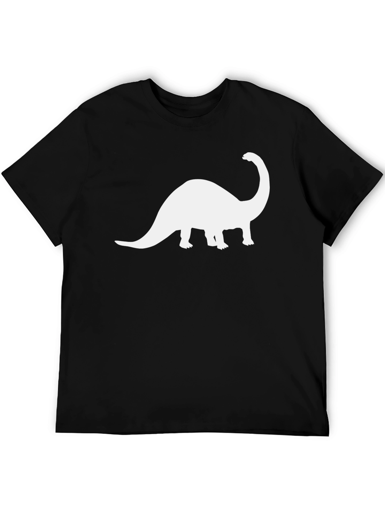 Dino Silhouette Tee - Black Short Sleeve T-Shirt
