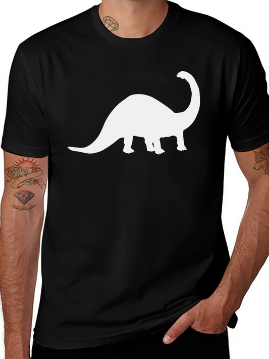 Dino Silhouette Tee - Black Short Sleeve T-Shirt