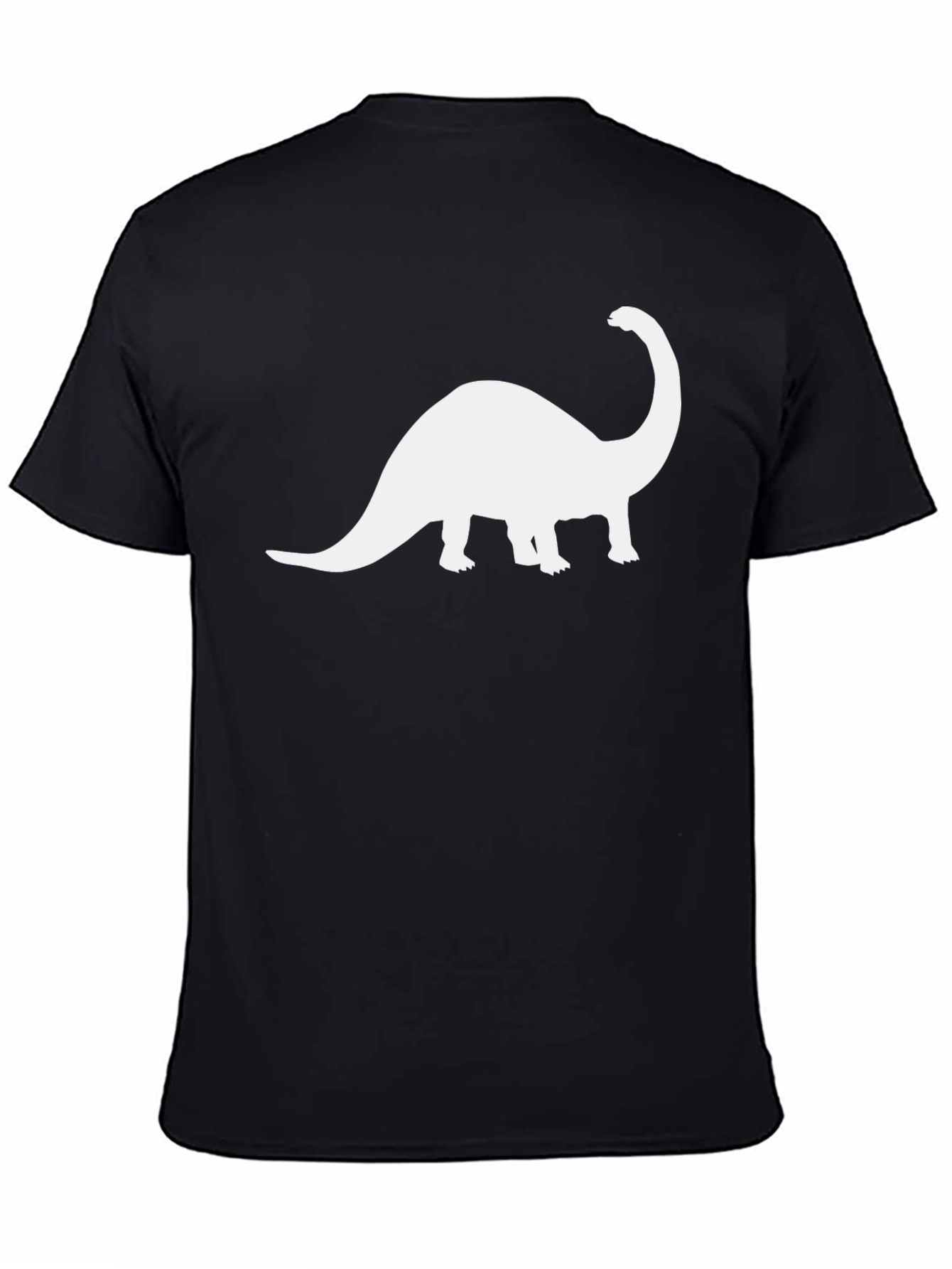 Dino Silhouette Tee - Black Short Sleeve T-Shirt