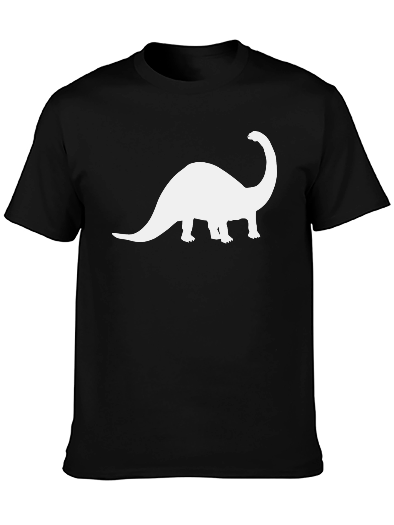 Dino Silhouette Tee - Black Short Sleeve T-Shirt