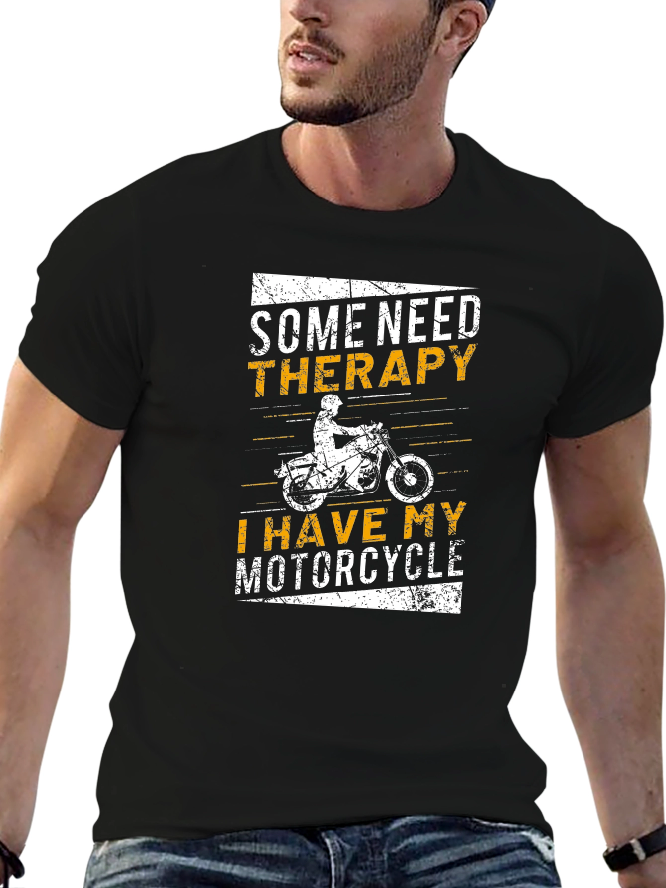 Motorcycle Therapy Graphic T-Shirt