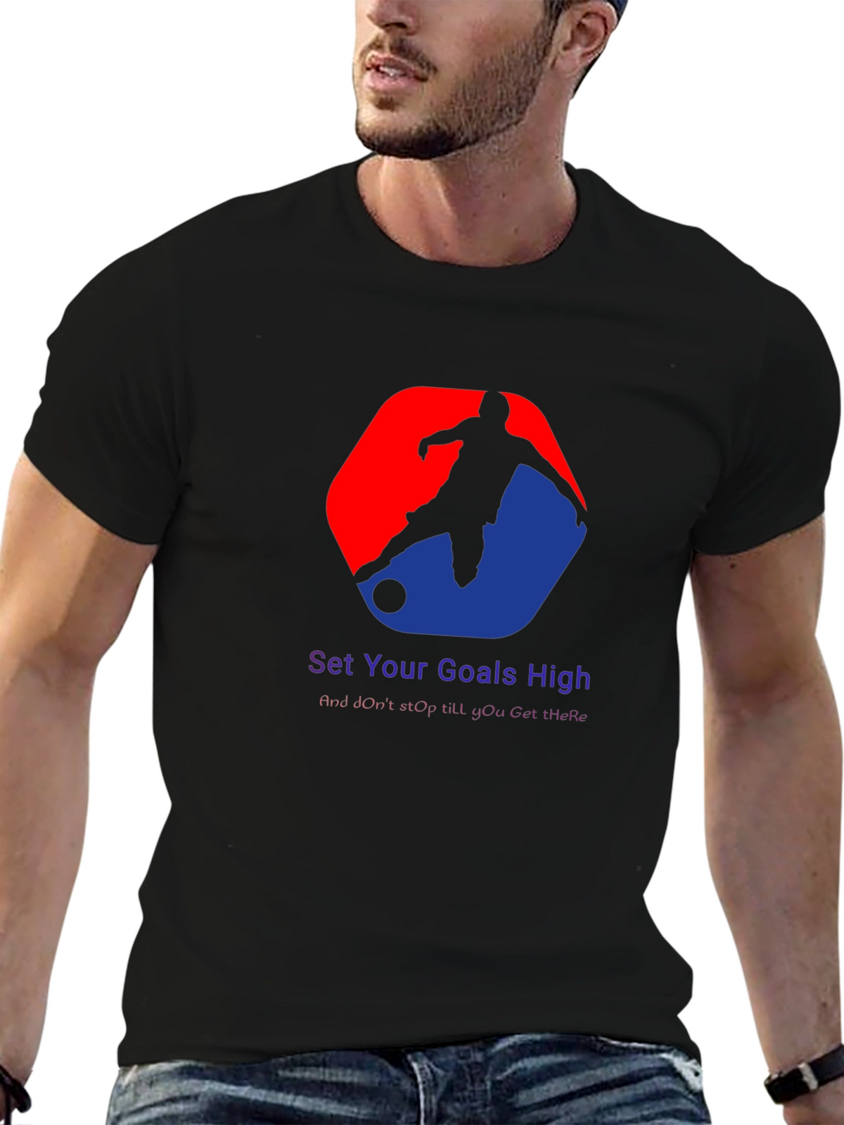 Motivational Soccer Graphic T-Shirt