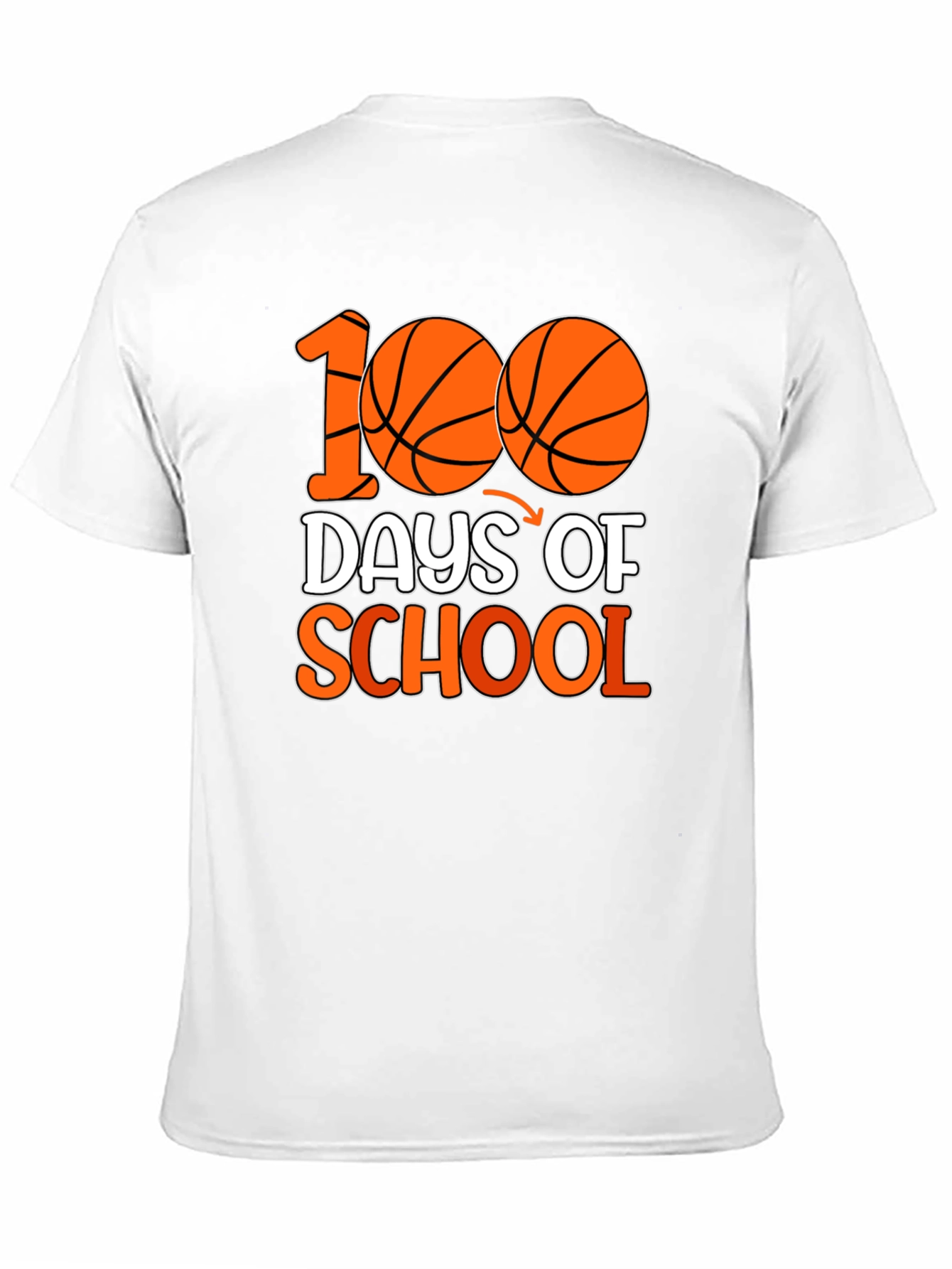 100 Days of School Basketball T-Shirt