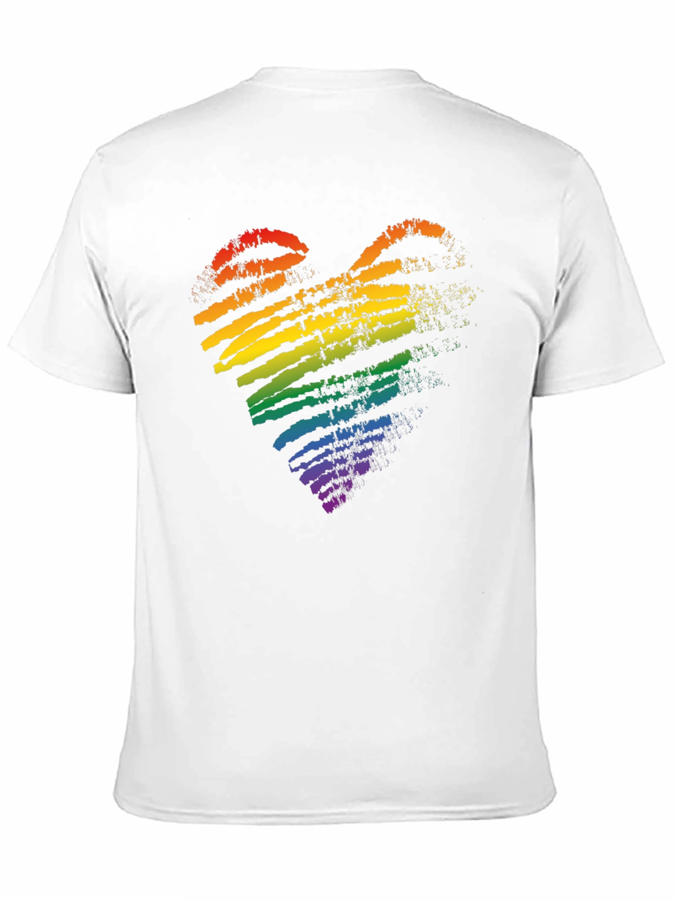 Pride Rainbow Heart Black T-Shirt