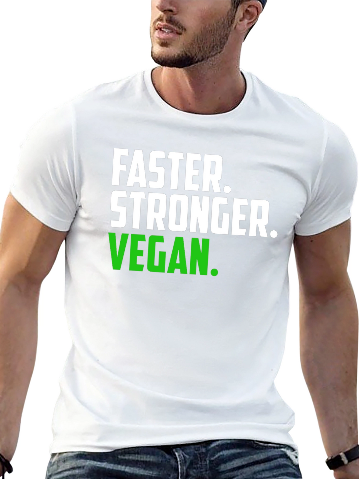 Faster Stronger Vegan T-Shirt -  Unisex Graphic Tee
