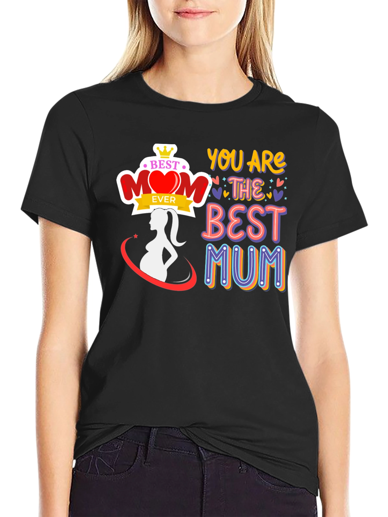Best Mom Ever T-Shirt Maternity Tee