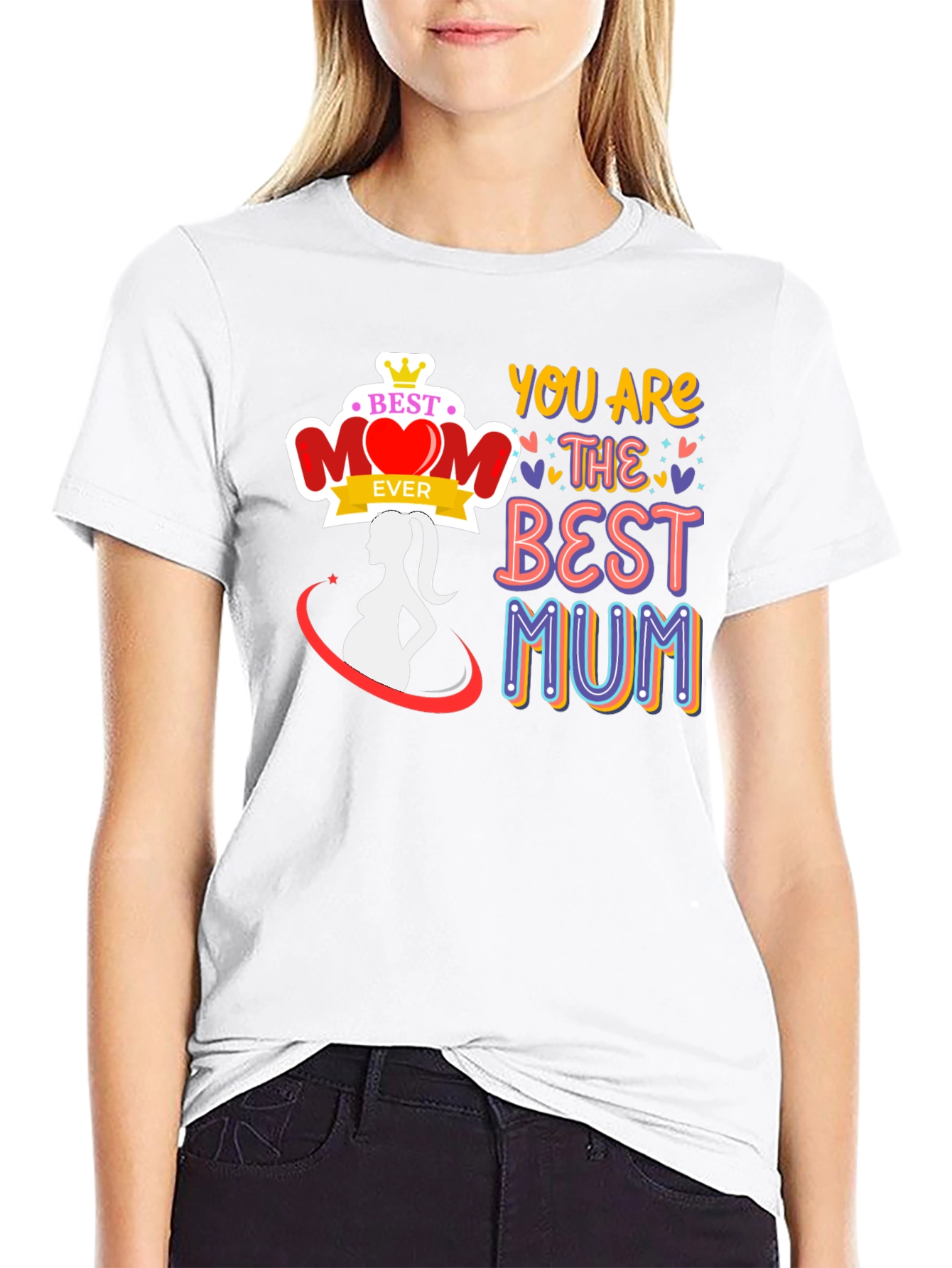 Best Mom Ever T-Shirt Maternity Tee