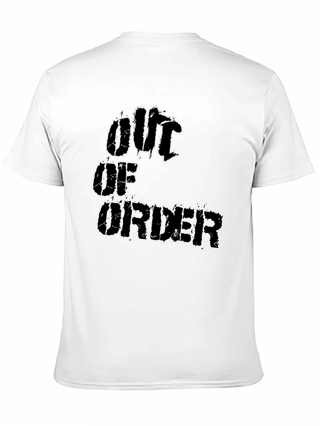 Out Of Order Graphic T-Shirt - Black