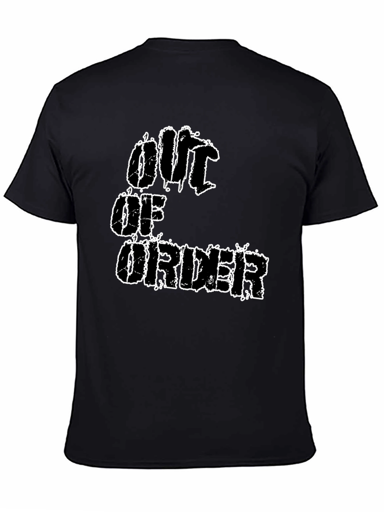 Out Of Order Graphic T-Shirt - Black