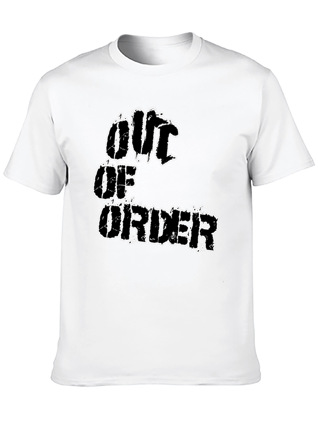 Out Of Order Graphic T-Shirt - Black
