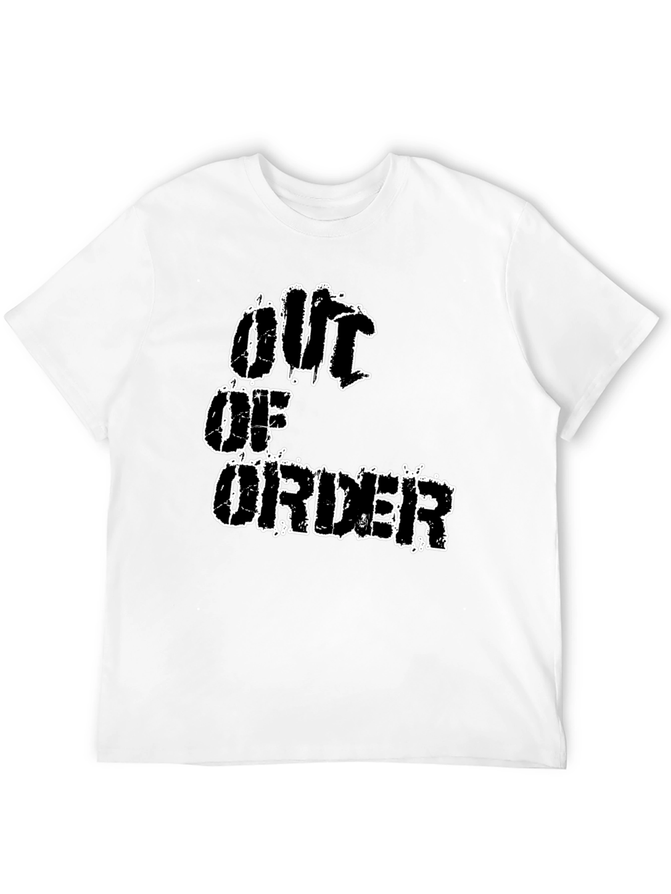 Out Of Order Graphic T-Shirt - Black
