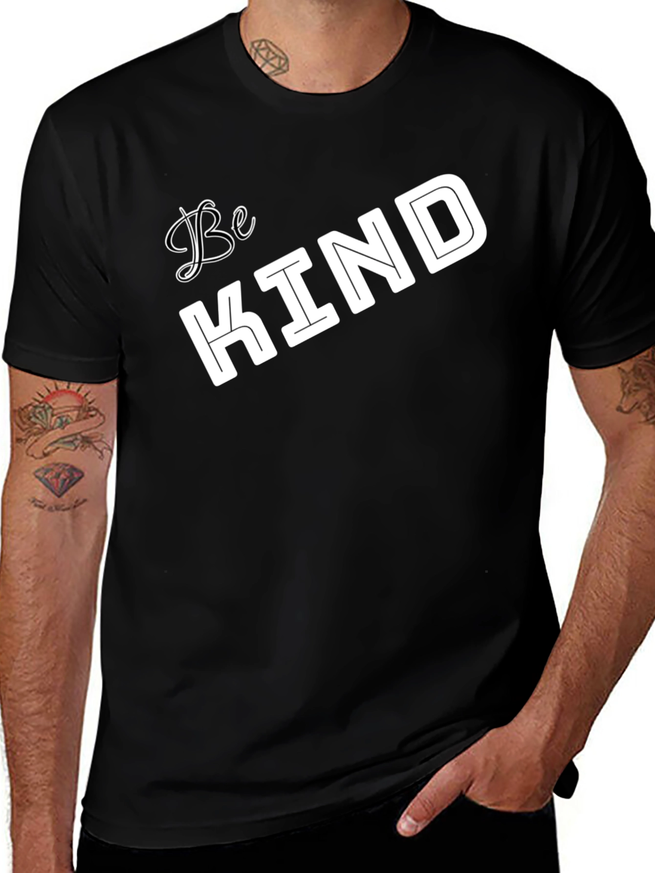 Be Kind Graphic Tee - Soft Cotton Blend