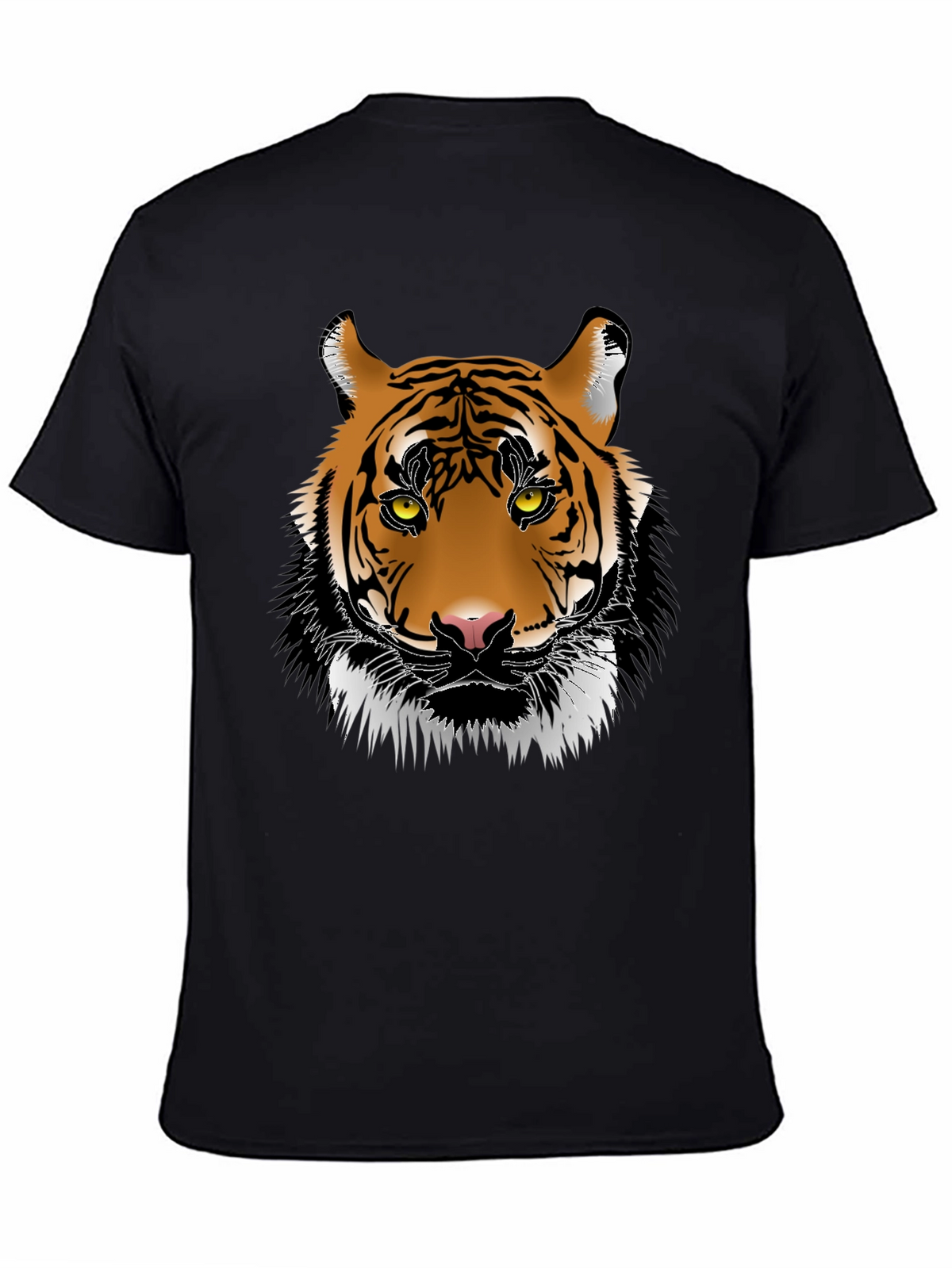 Bold Tiger Graphic Tee - Black