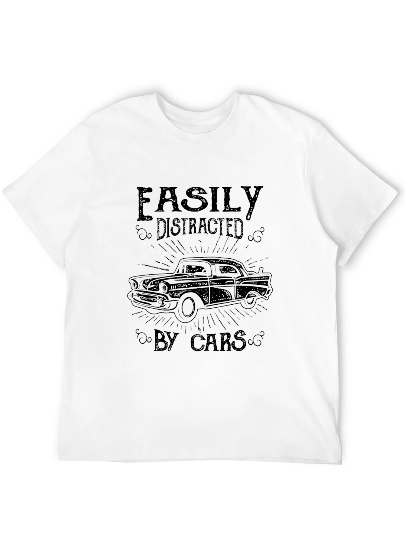 Easily Distracted By Cars Graphic T-Shirt