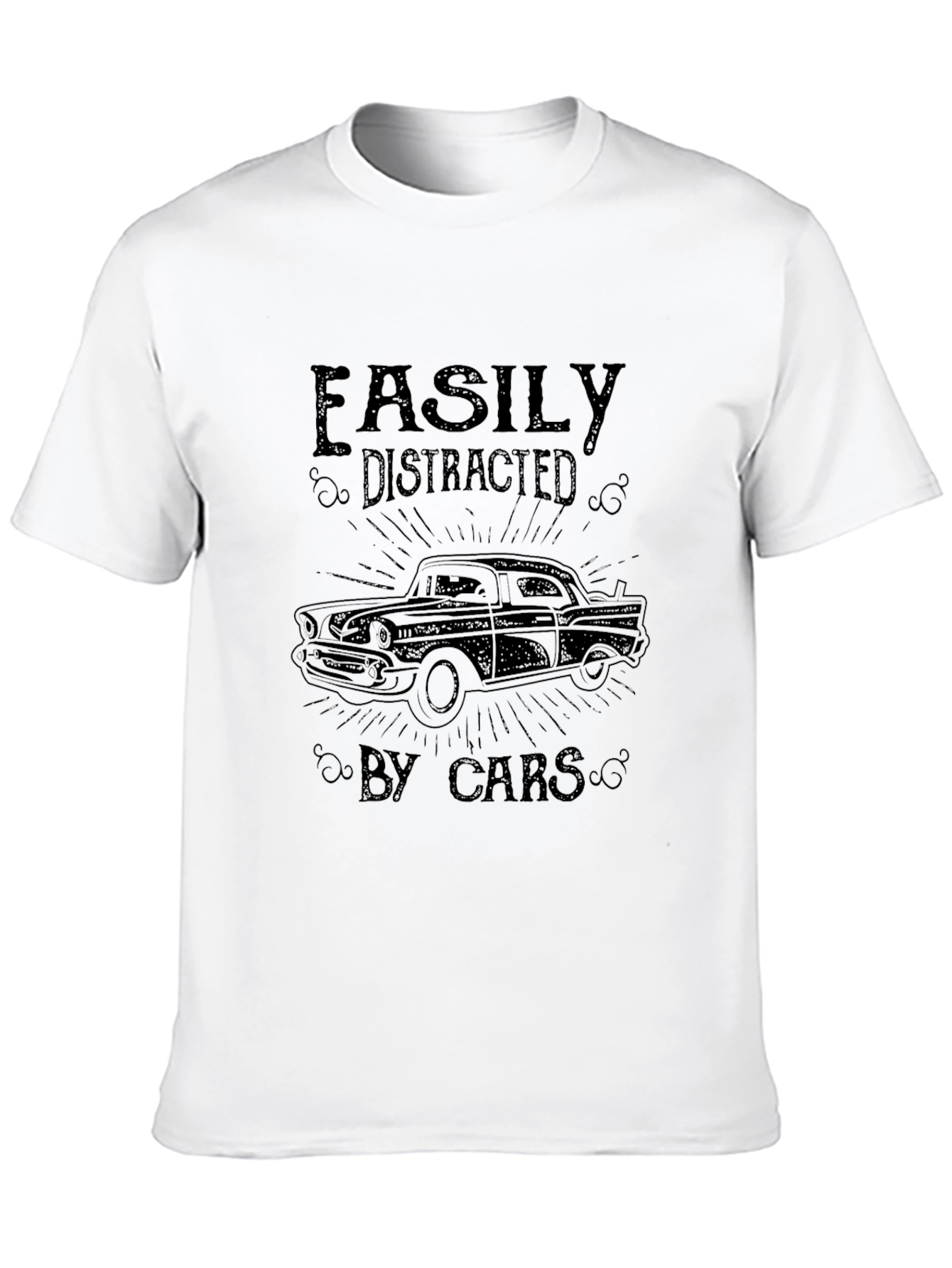 Easily Distracted By Cars Graphic T-Shirt