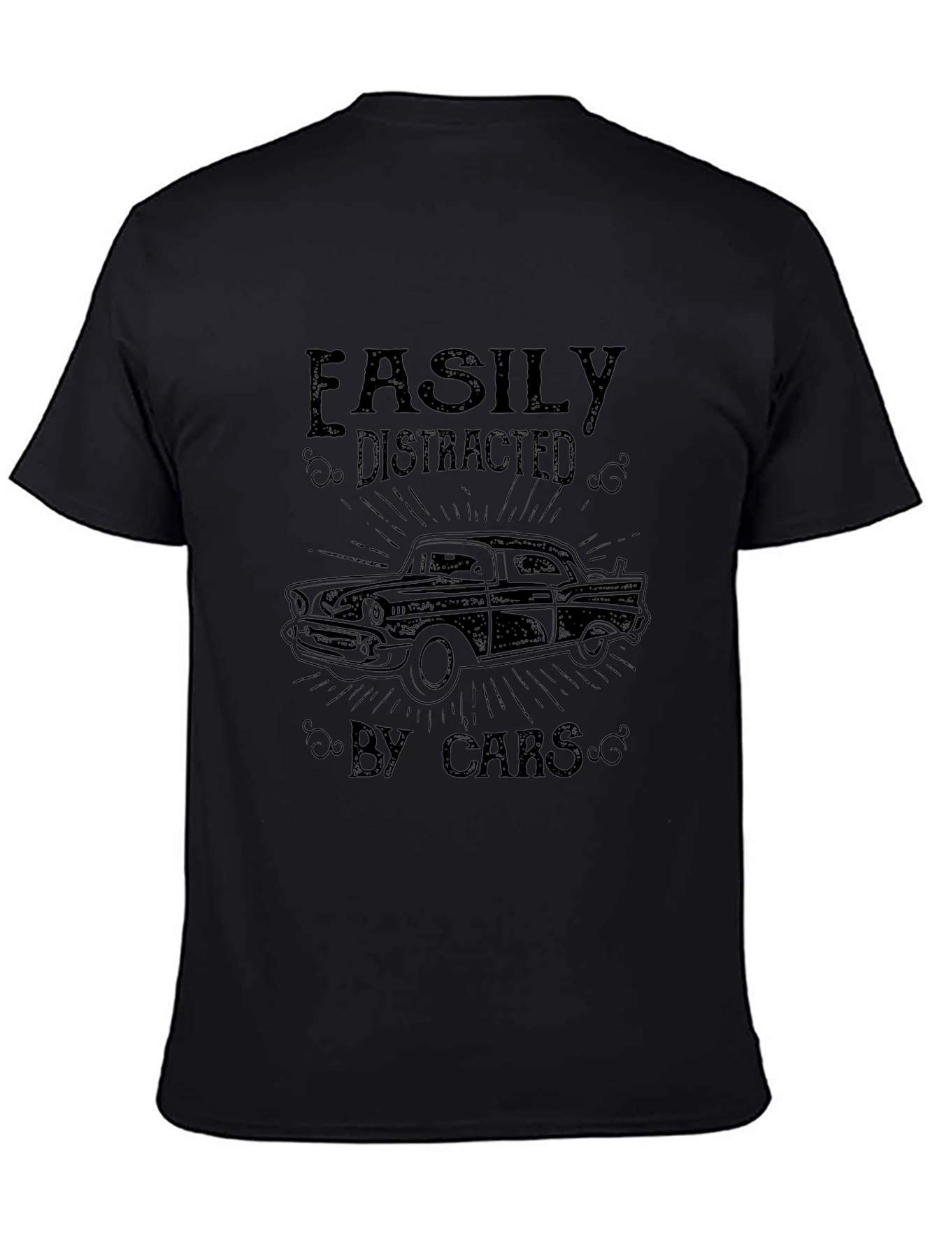 Easily Distracted By Cars Graphic T-Shirt