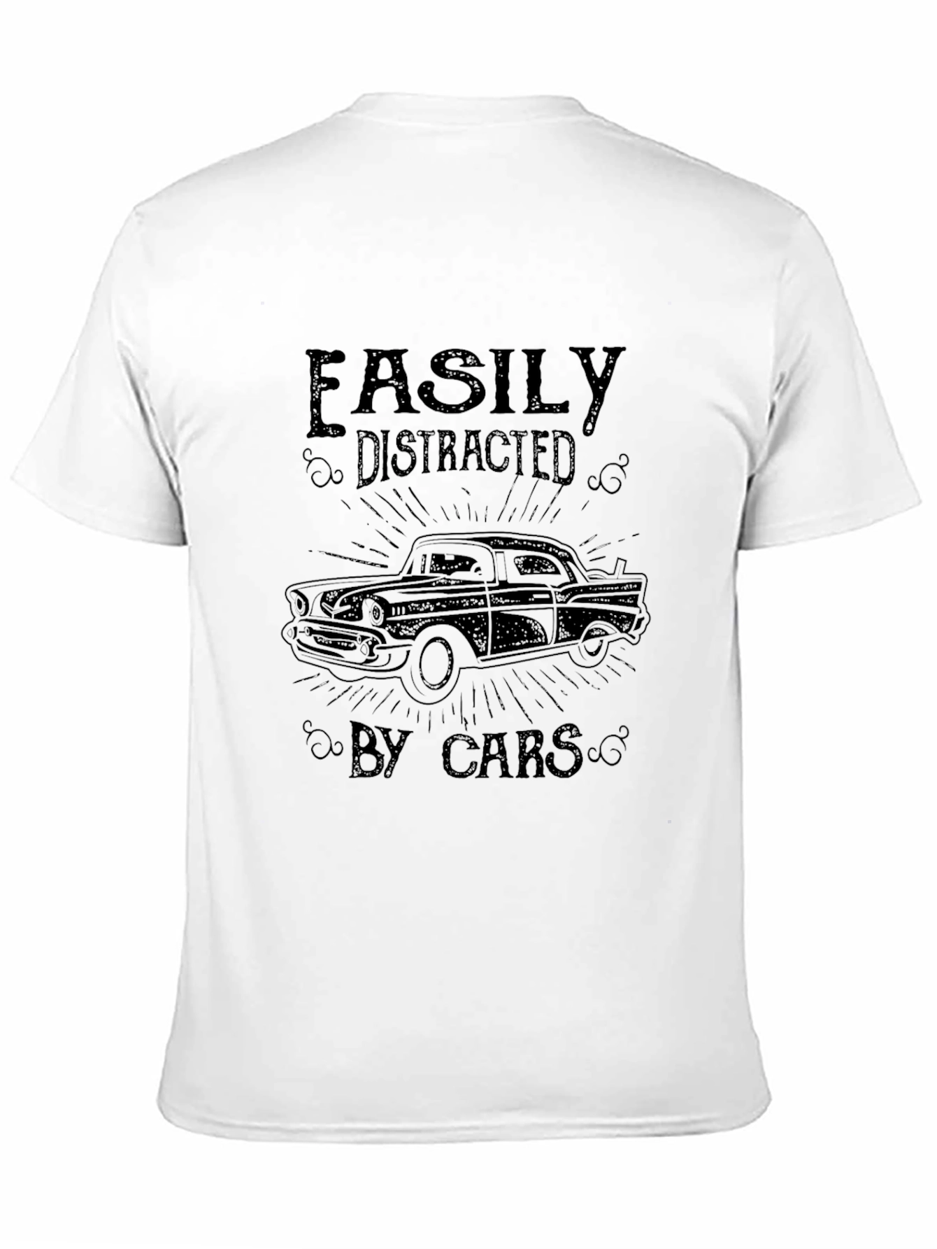 Easily Distracted By Cars Graphic T-Shirt