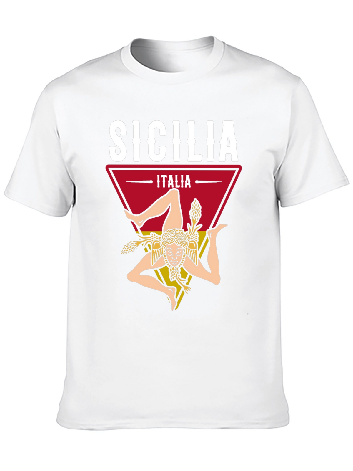 Sicilia Italia T-Shirt Trinacria Design
