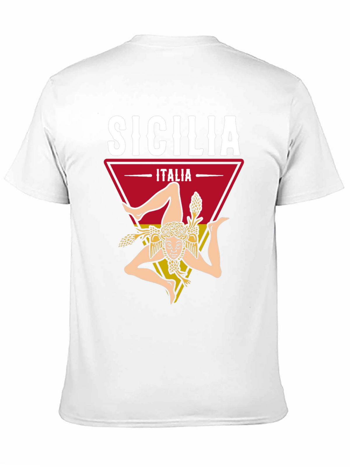 Sicilia Italia T-Shirt Trinacria Design