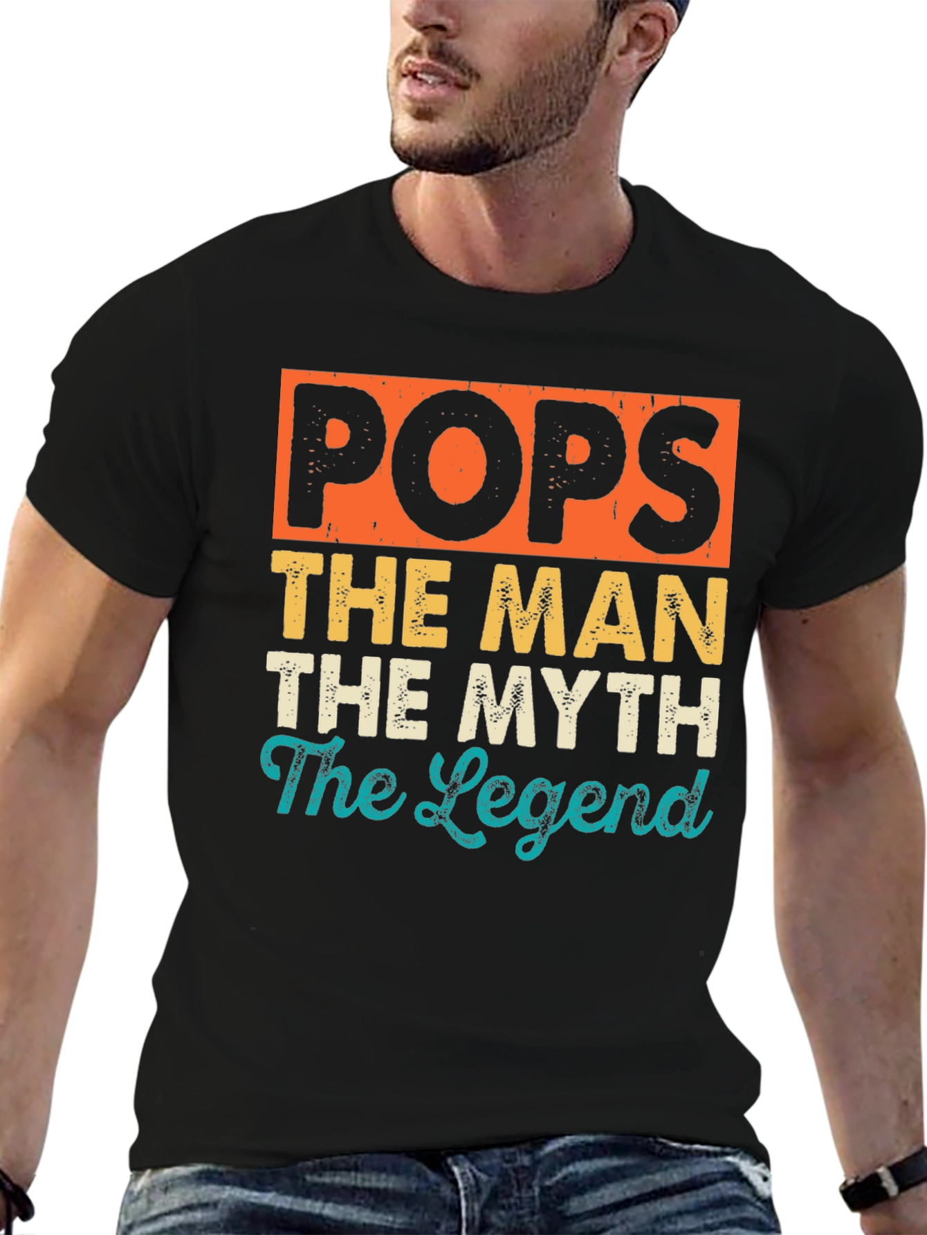 Pops The Man The Myth The Legend Graphic T-Shirt