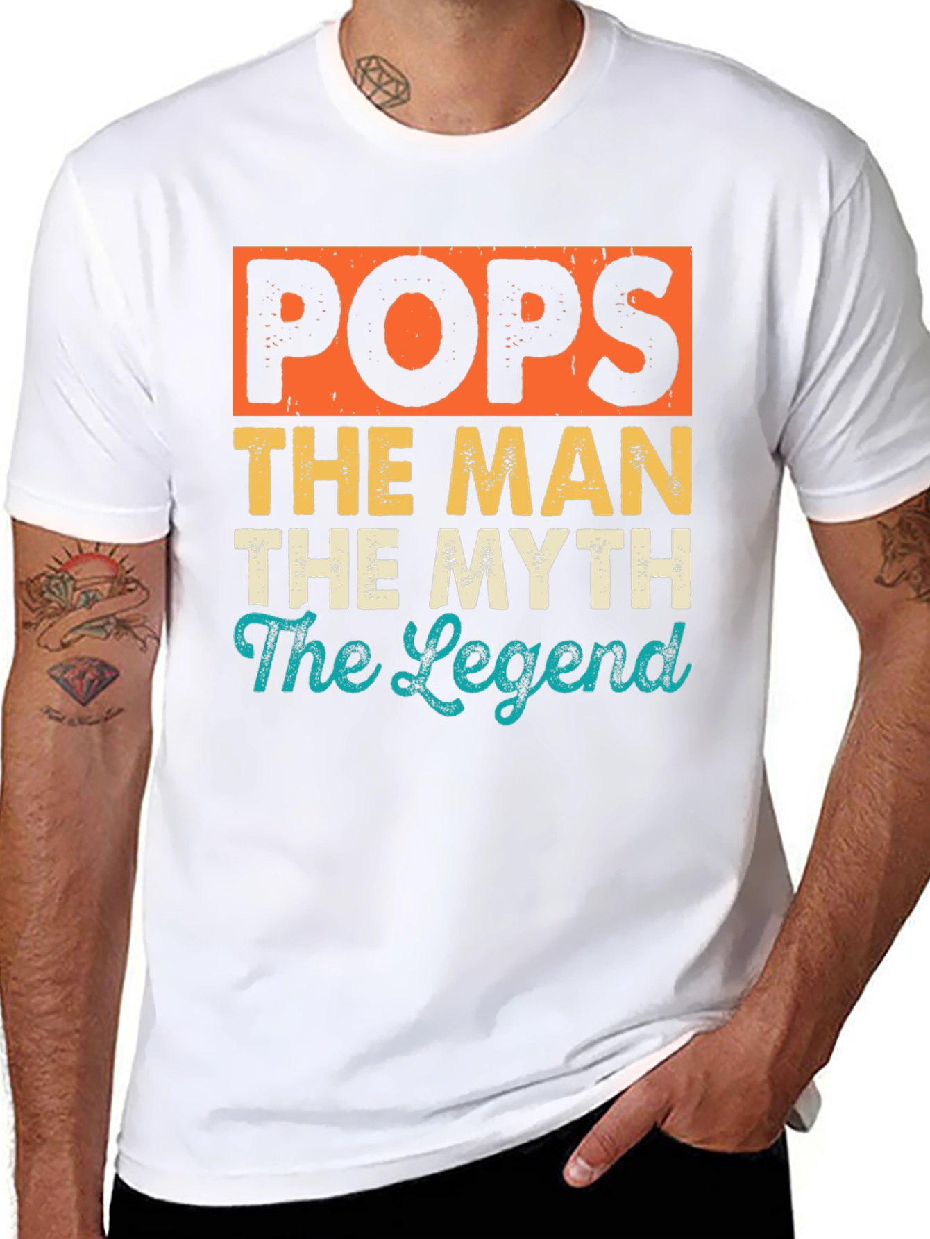 Pops The Man The Myth The Legend Graphic T-Shirt