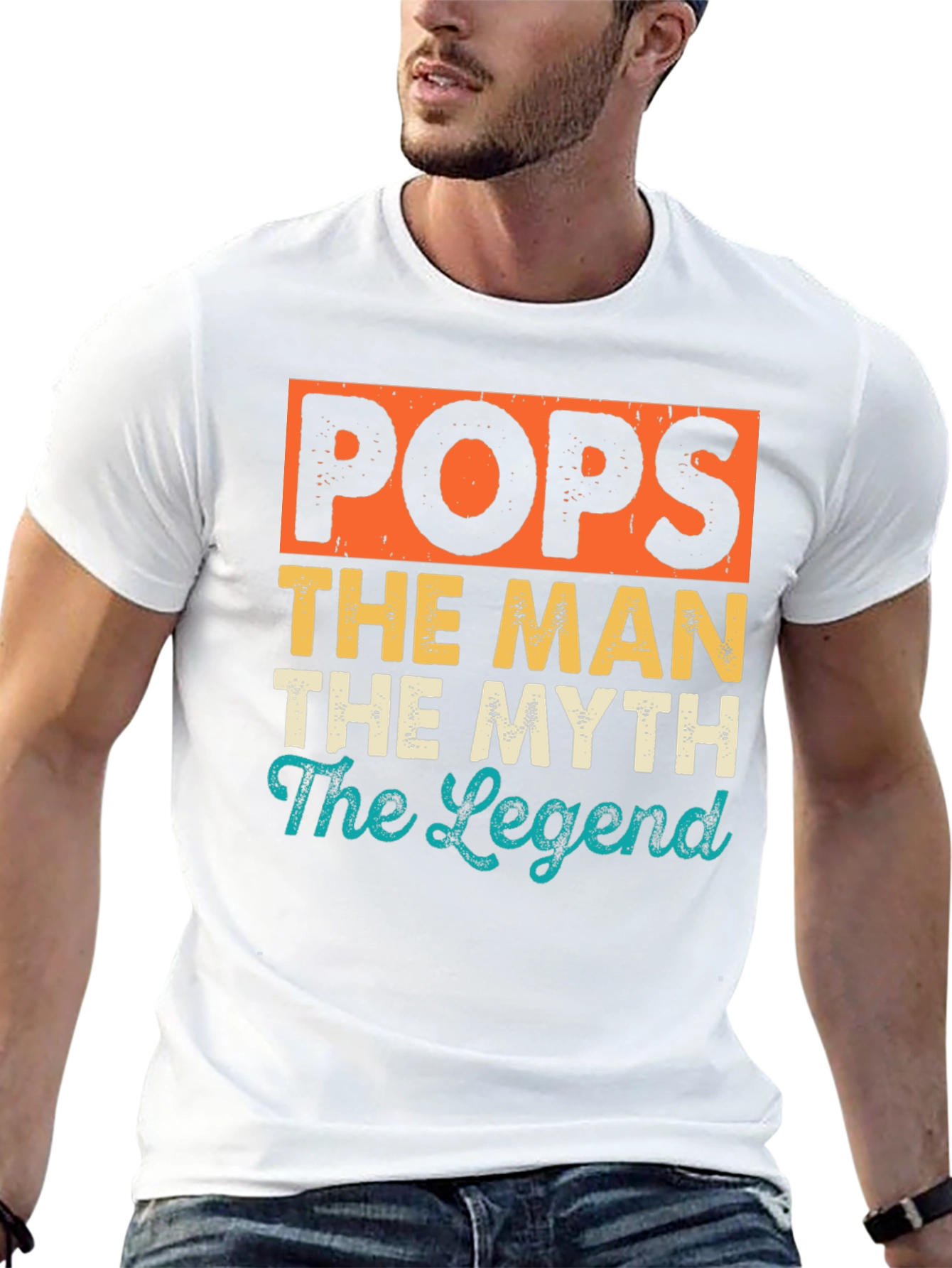 Pops The Man The Myth The Legend Graphic T-Shirt