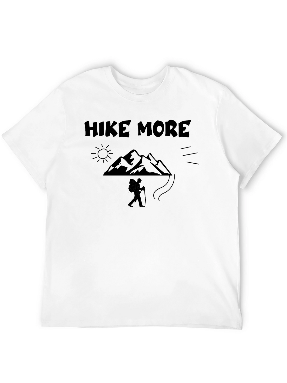 Hike More Graphic T-Shirt - Black