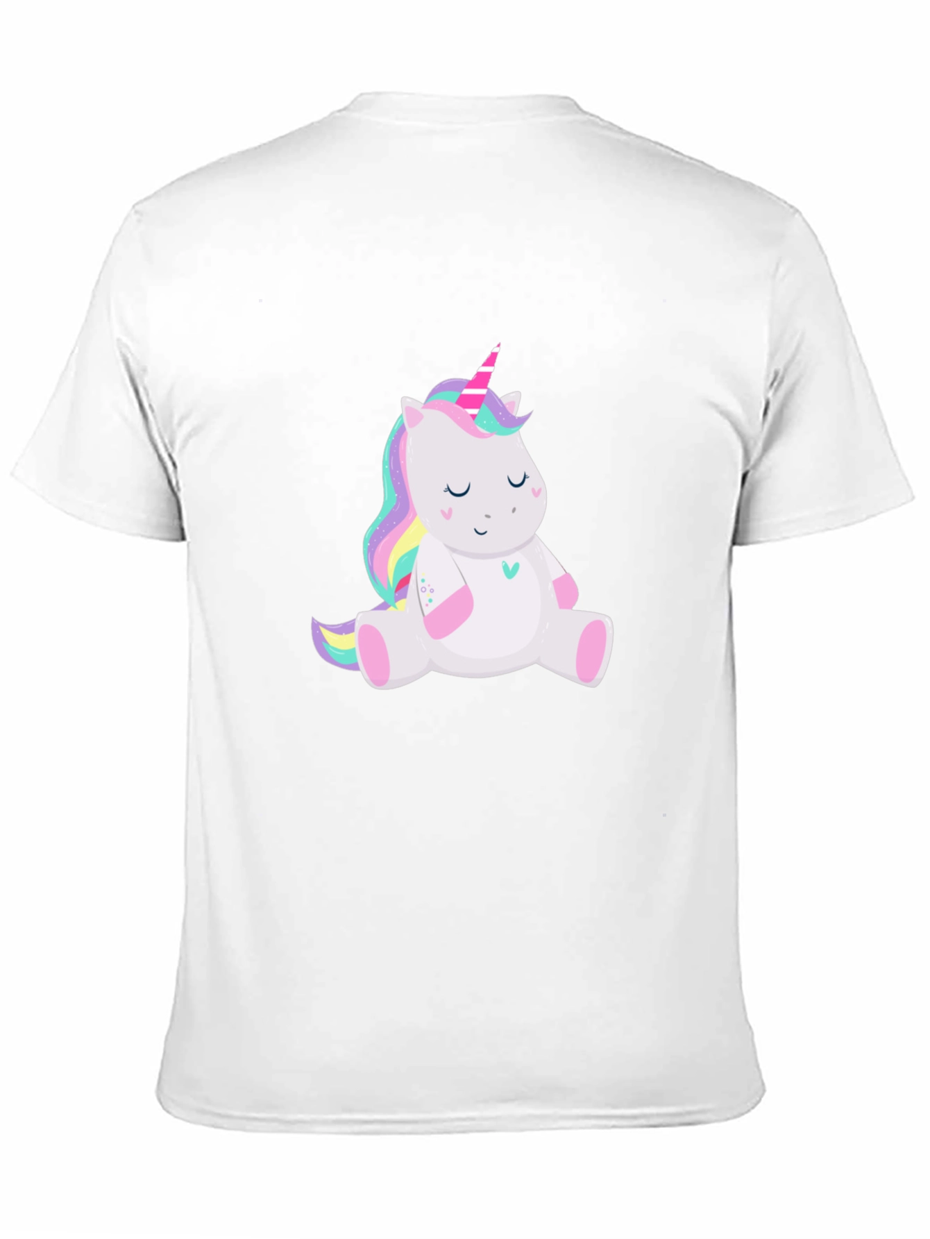Cute Unicorn Graphic Black T-Shirt