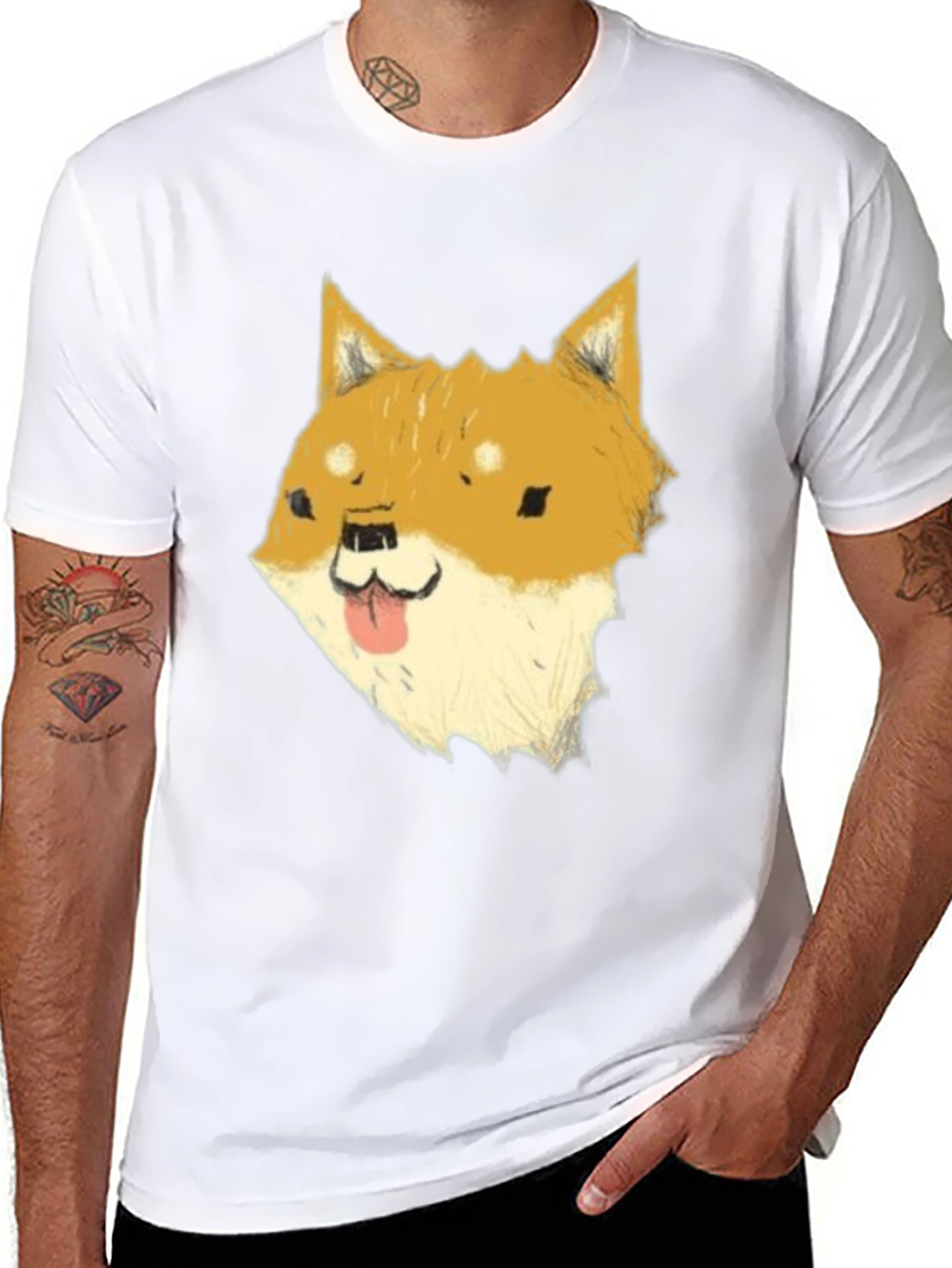 Dog Meme Graphic Tee - Black Cotton T-Shirt