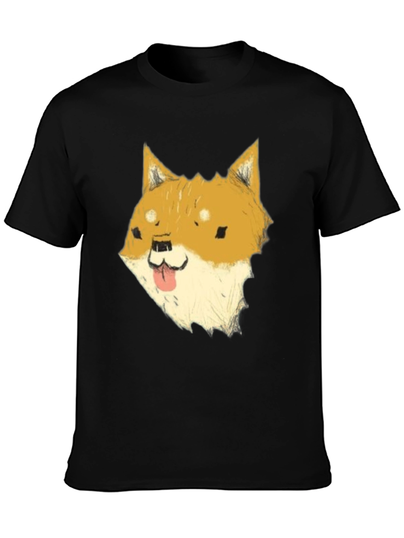Dog Meme Graphic Tee - Black Cotton T-Shirt