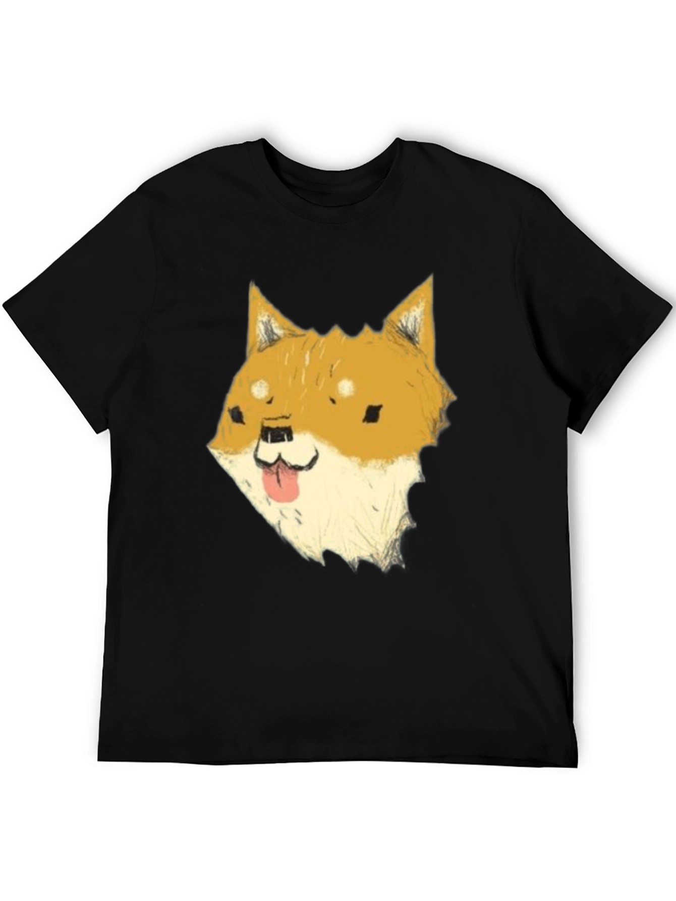 Dog Meme Graphic Tee - Black Cotton T-Shirt